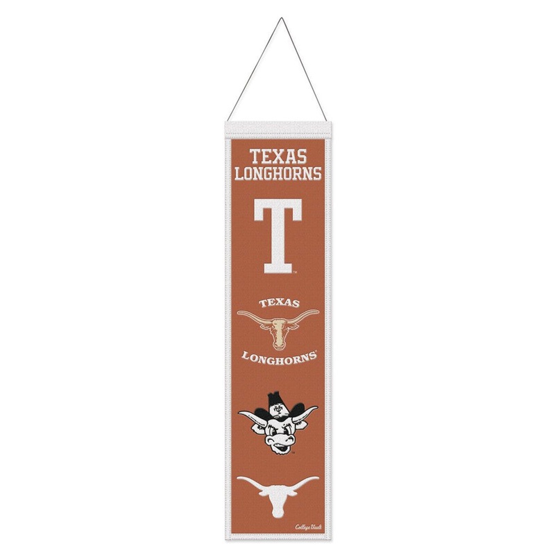 Wincraft Texas Longhorns Heritage Evolution Design Wool Banner 8×32