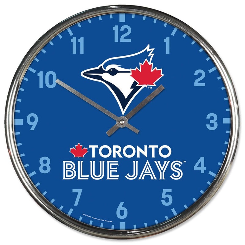 Wincraft Toronto Blue Jays Round Chrome Wall Clock