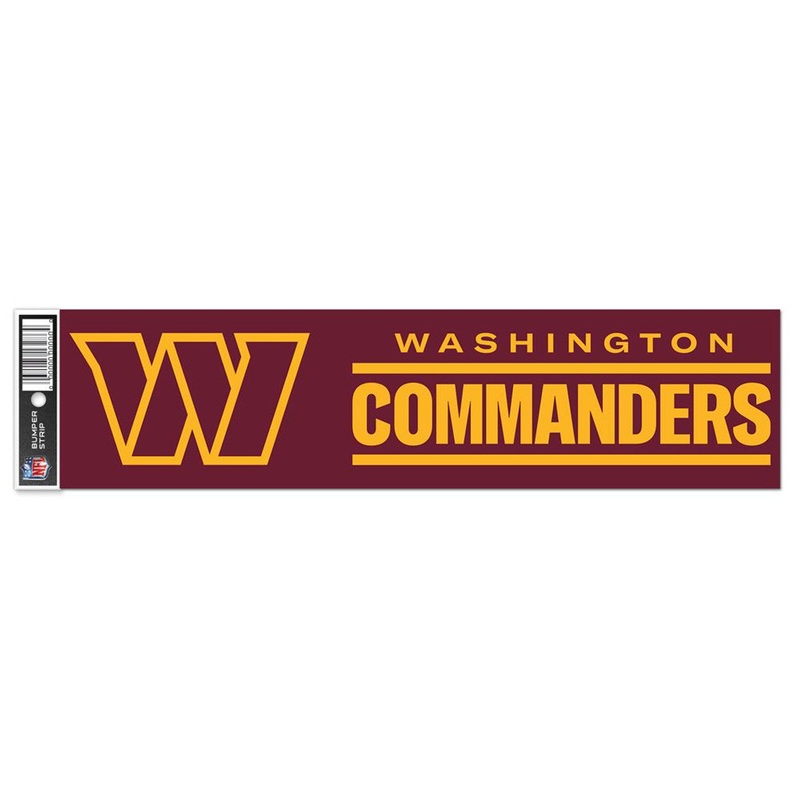 Wincraft Washington Commander Bumper Strip Styles Decal 3×12
