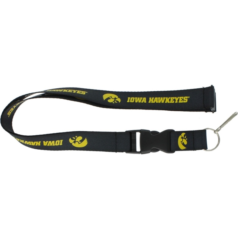 Aminco Iowa Hawkeyes Black Lanyard