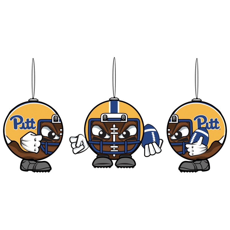 Evergreen Enterprises Pittsburgh Panthers Football Head Ornament