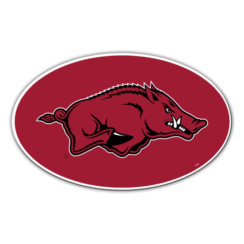 Fremont Die Arkansas Razorbacks 8 Inch Car Magnet