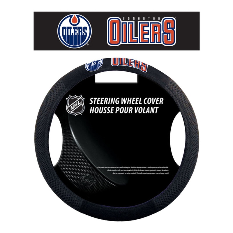 Fremont Die Edmonton Oilers Mesh Steering Wheel Cover