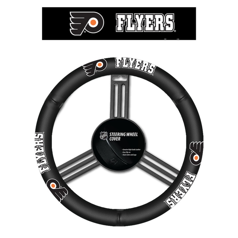Fremont Die Philadelphia Flyers Leather Steering Wheel Cover