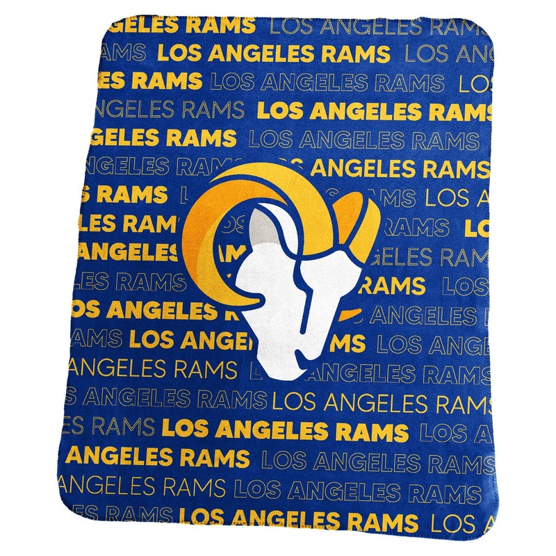 Logo Brands Los Angeles Rams Classic Fleece Blanket 50×60