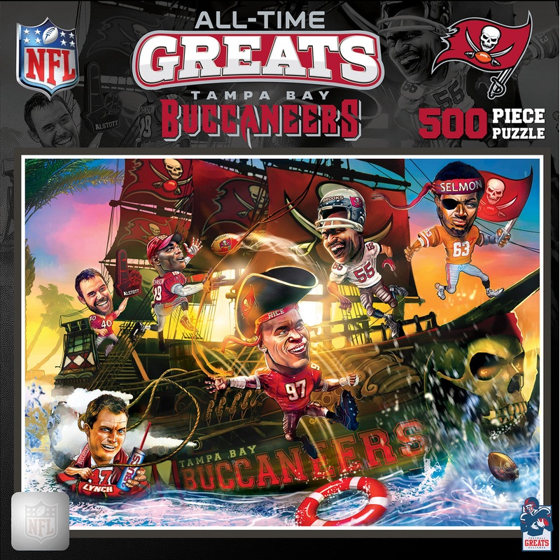 Masterpieces Puzzle Company Tampa Bay Buccaneers All-Time Greats 500 Piece Puzzle