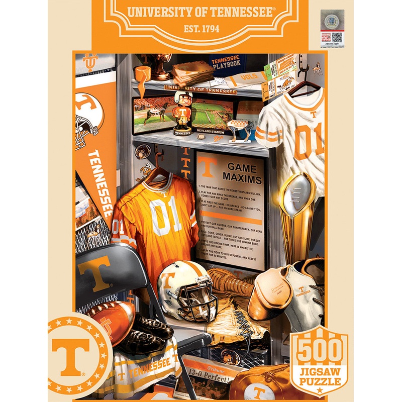 Masterpieces Puzzle Company Tennessee Volunteers Locker Room 500 Piece Puzzle