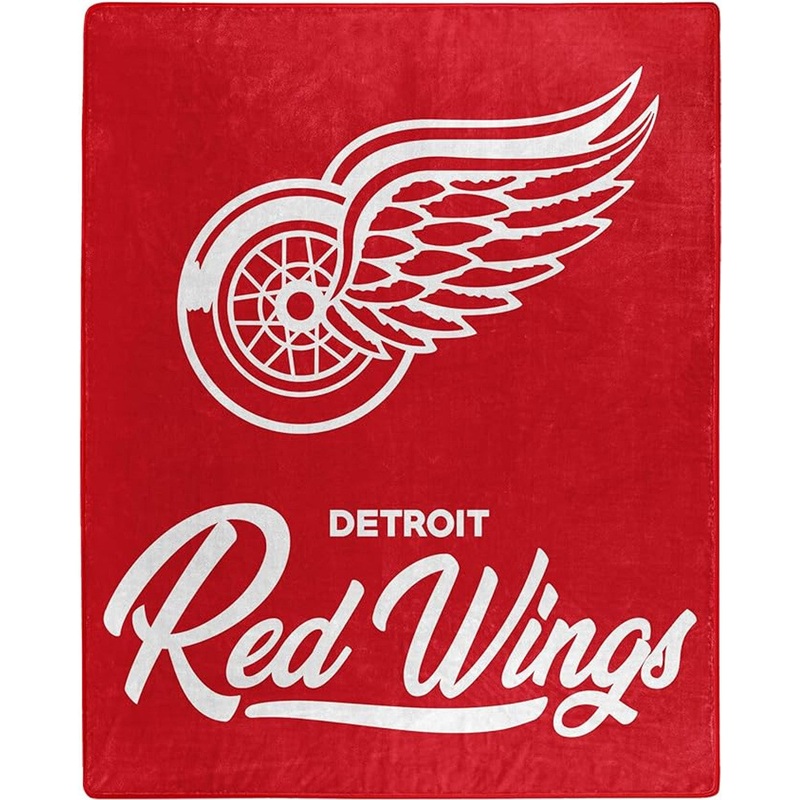 Northwest Company Detroit Red Wings Raschel Signature Design Blanket 50×60