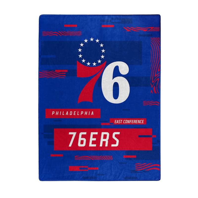 Northwest Company Philadelphia 76ers Raschel Digitize Design Blanket 60×80