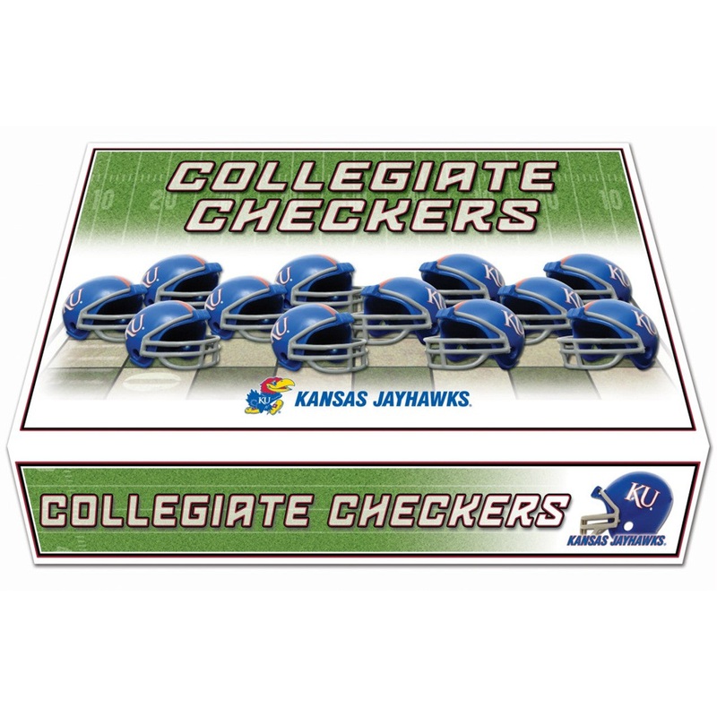 Rico Industries Kansas Jayhawks Checkers Set