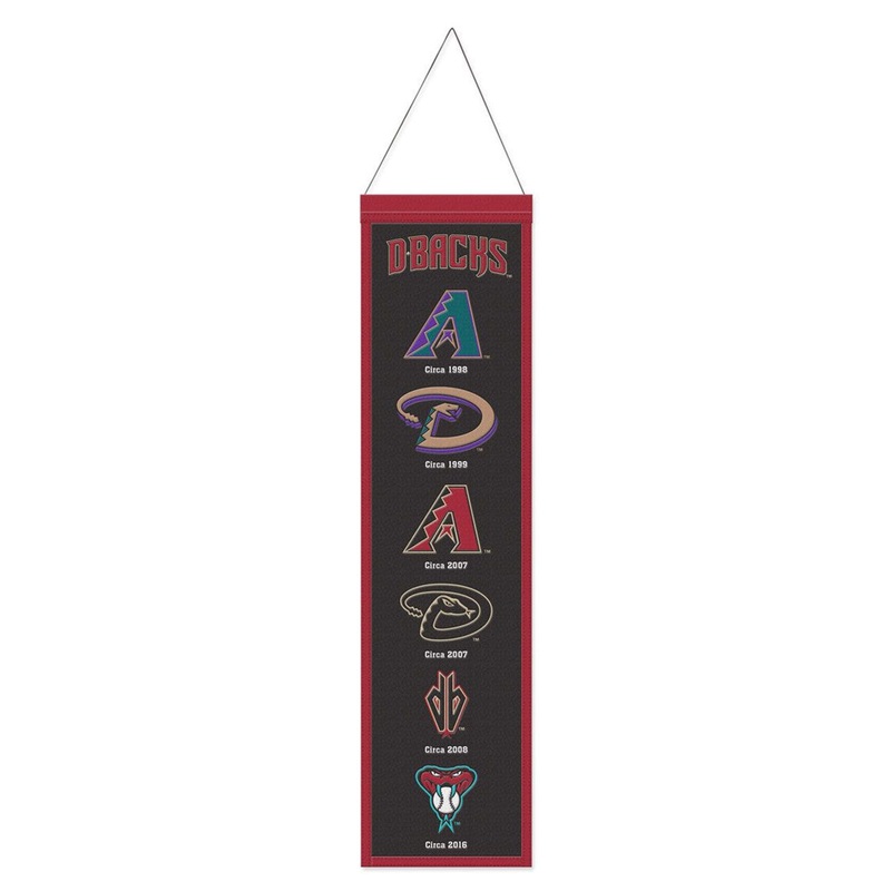 Wincraft Arizona Diamondbacks Heritage Evolution Design Wool Banner 8×32
