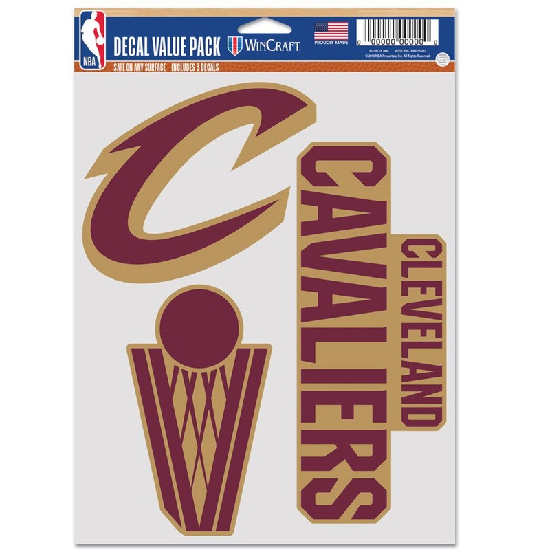 Wincraft Cleveland Cavaliers Fan Multi Use 3 Pack Decal
