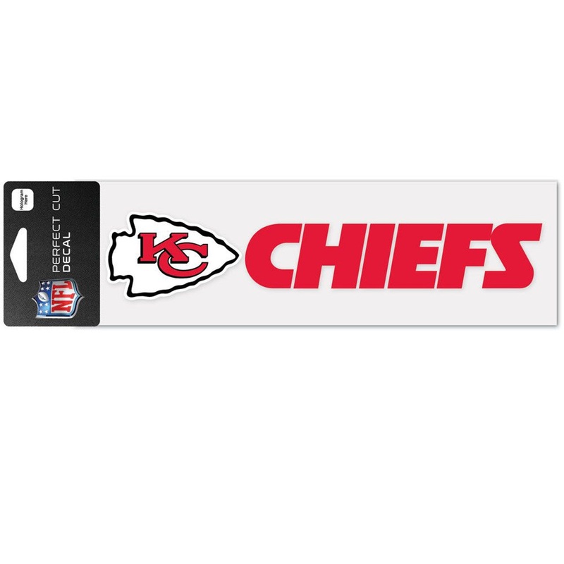 Wincraft Kansas City Chiefs Wordmark Color Perfect Cut Decal 3×10