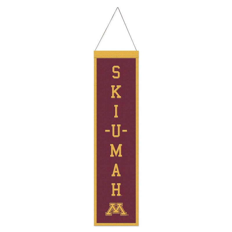 Wincraft Minnesota Golden Gophers Heritage Slogan Design Wool Banner 8×32 – Special Order