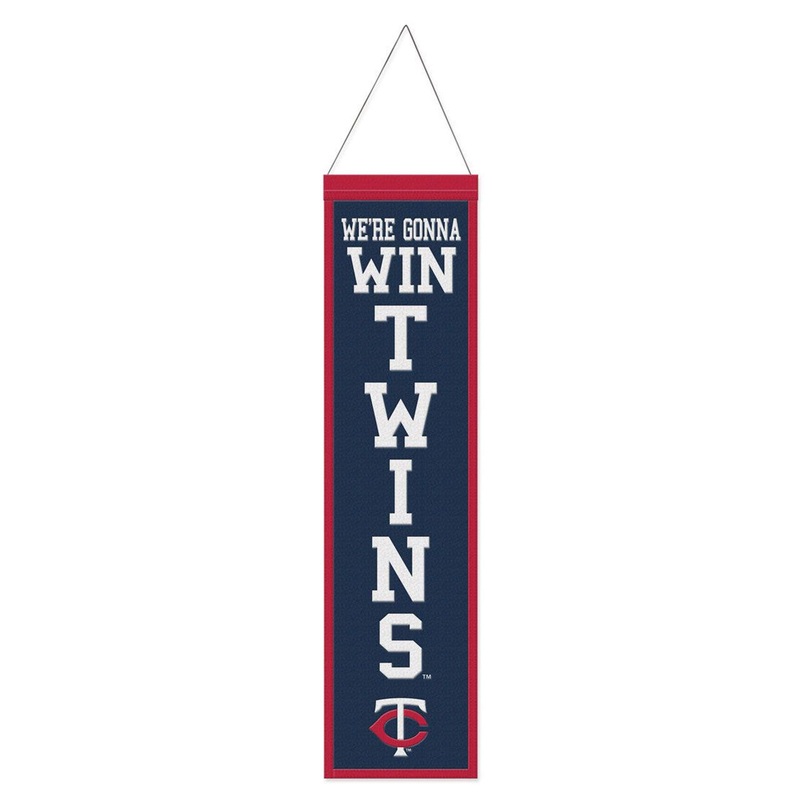 Wincraft Minnesota Twins Heritage Slogan Design Wool Banner 8×32 – Special Order