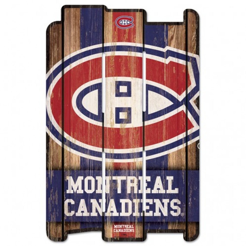 Wincraft Montreal Canadiens Fence Style Wood Sign 11×17 – Special Order