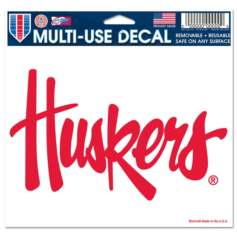Wincraft Nebraska Cornhuskers Ultra Color Decal 5×6