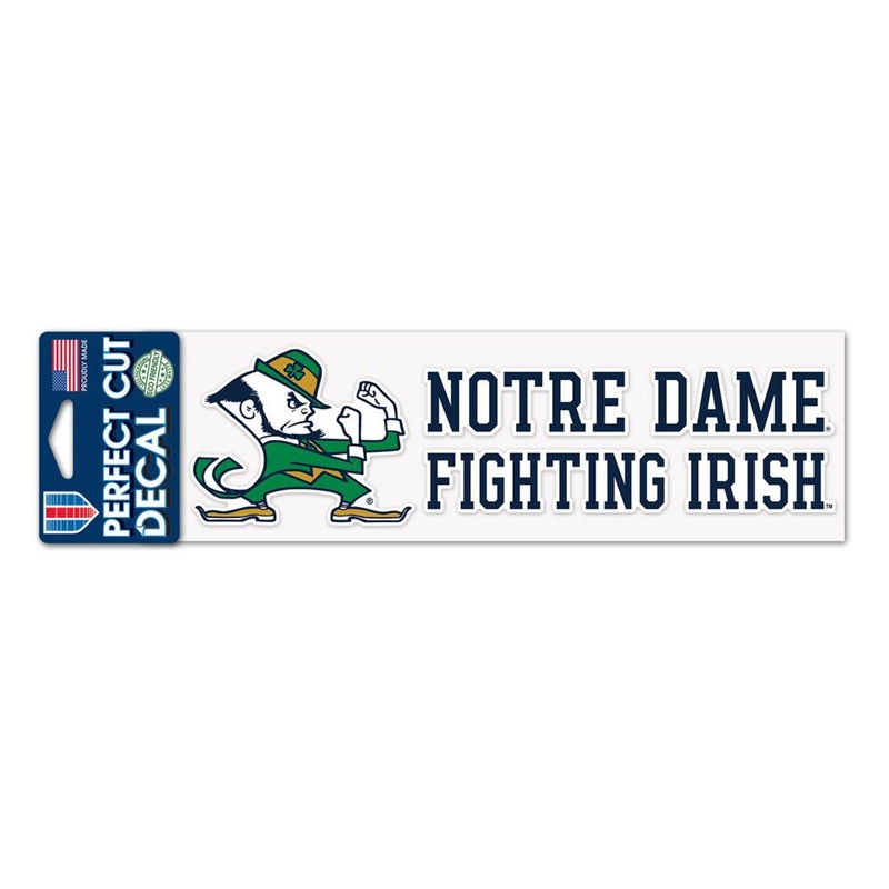 Wincraft Notre Dame Fighting Irish Wordmark Color Perfect Cut Decal 3×10
