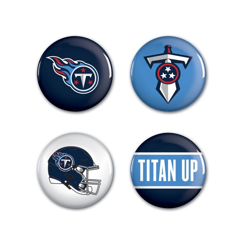 Wincraft Tennessee Titans 4 Pack Buttons