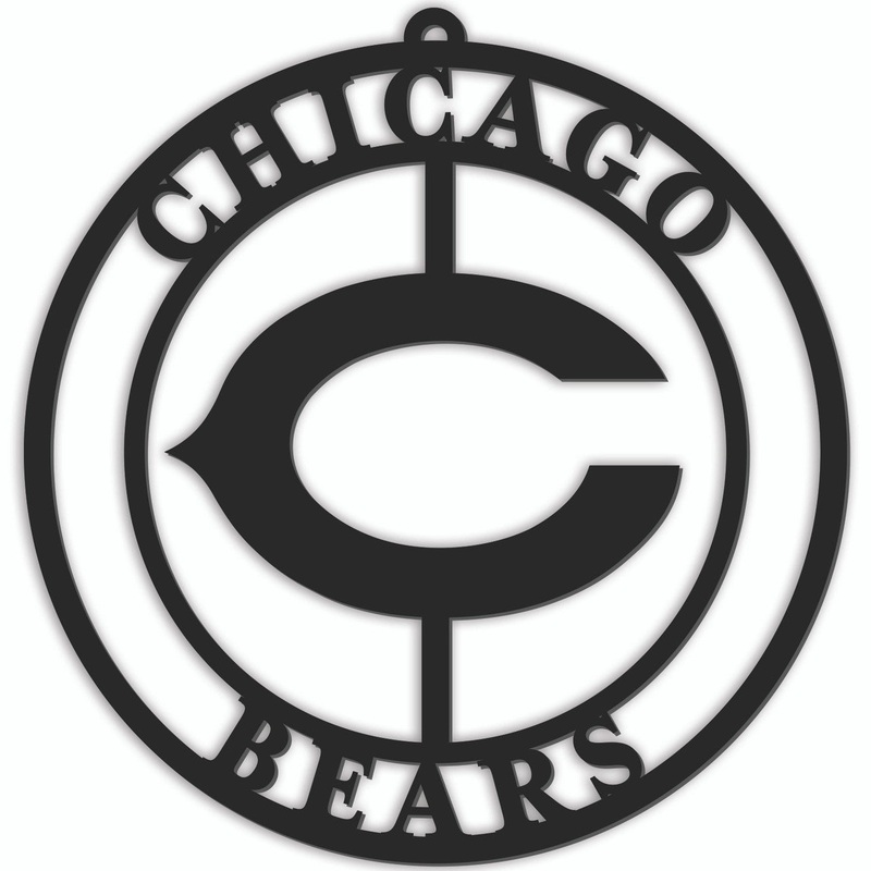 Fan Creations Chicago Bears 16 Inch Door Sign Hanger