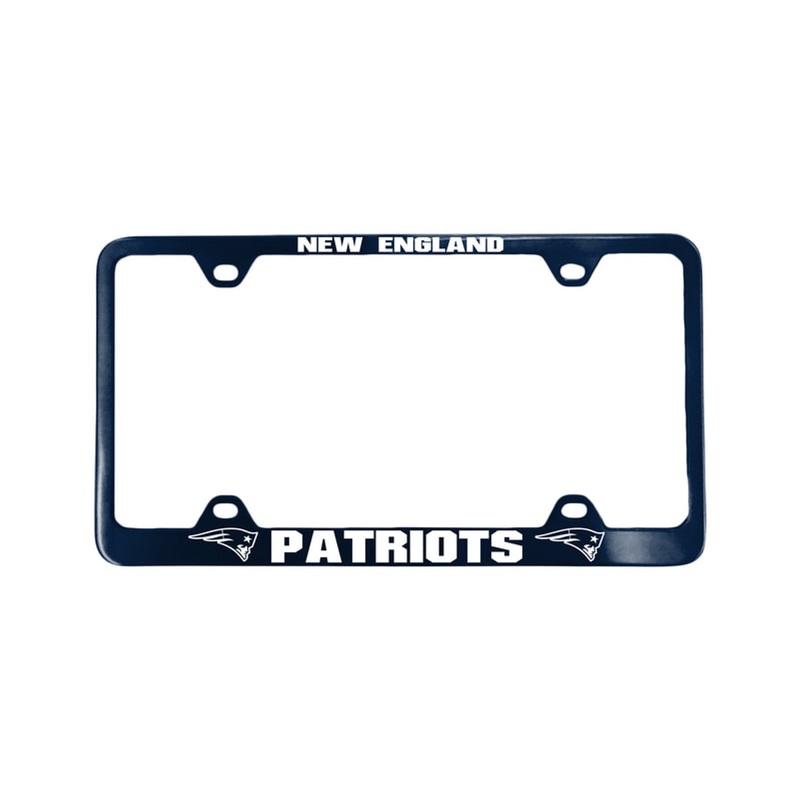 Fremont Die New England Patriots Blue Laser Cut License Plate Frame