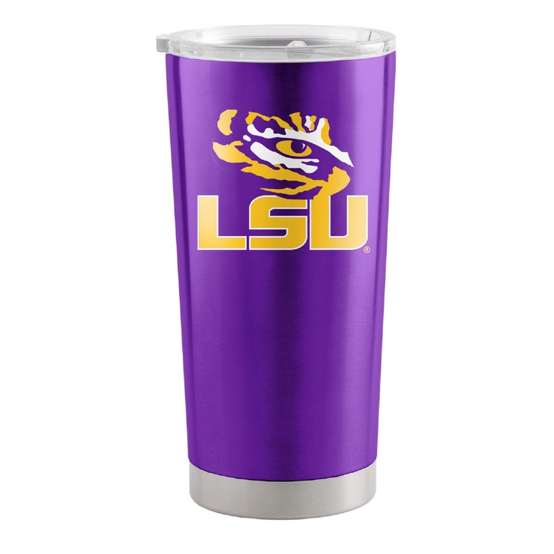 Logo Brands LSU Tigers 20oz Stainless Steel Travel Tumbler