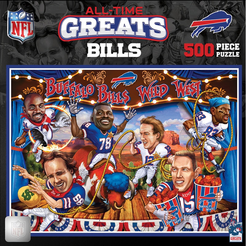 Masterpieces Puzzle Company Buffalo Bills All-Time Greats 500 Piece Puzzle