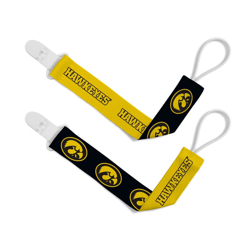 Masterpieces Puzzle Company Iowa Hawkeyes 2 Pack Pacifier Clips