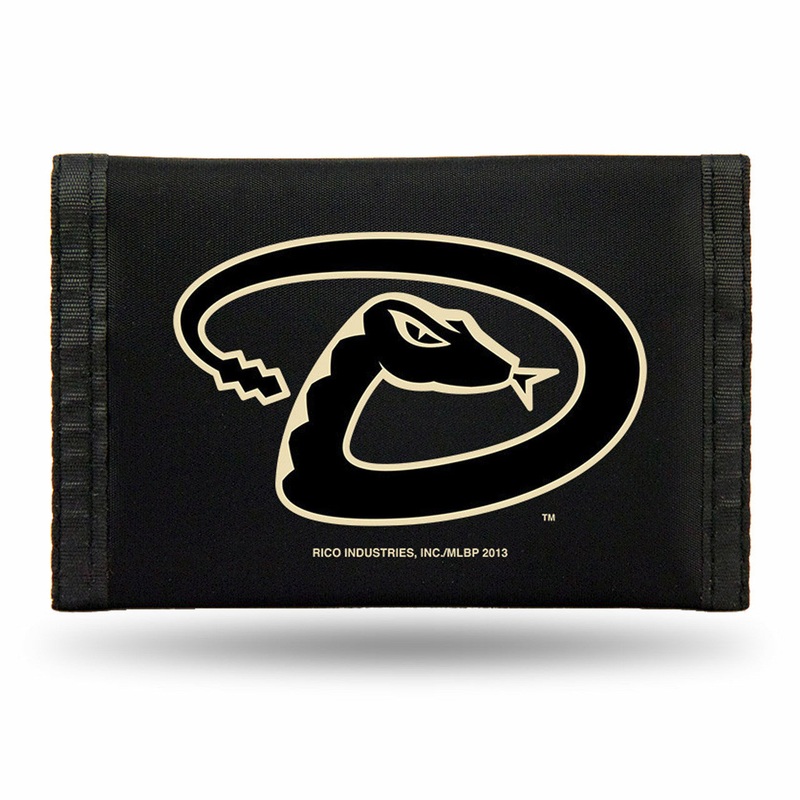 Rico Industries Arizona Diamondbacks Throw Back Logo Nylon Trifold Wallet – Special Order