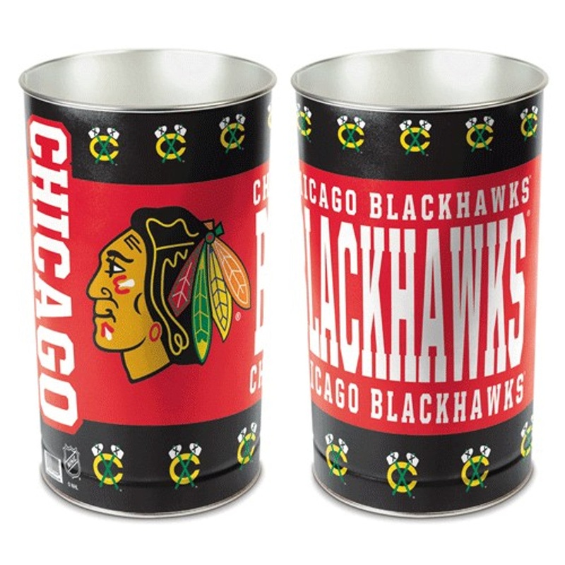 Wincraft Chicago Blackhawks 15 Inch Wastebasket