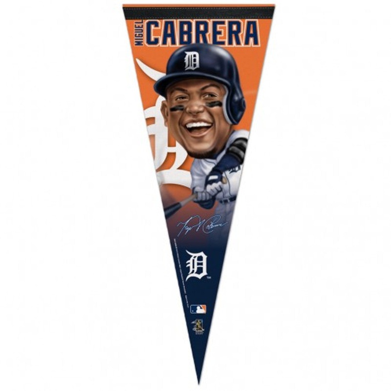 Wincraft Detroit Tigers Premium Style Miguel Cabrera Design Pennant 12×30