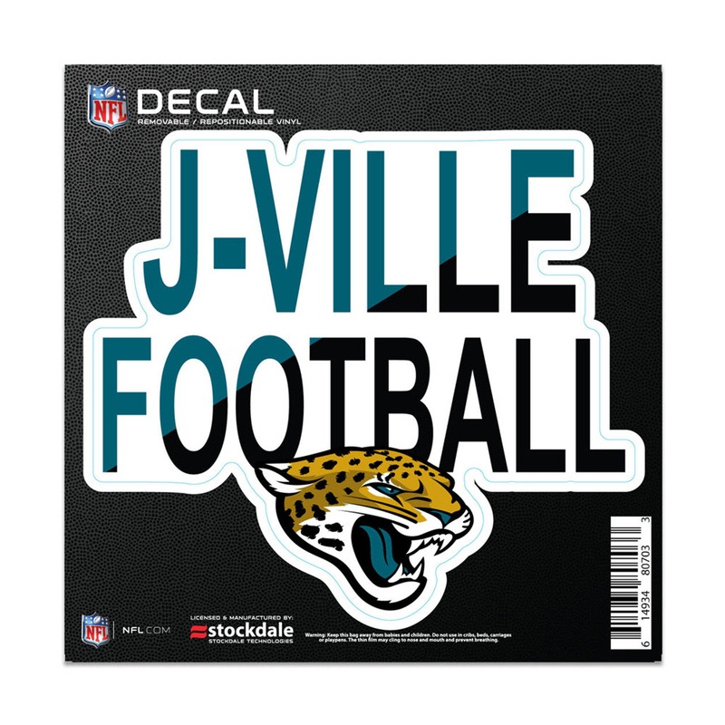 Wincraft Jacksonville Jaguars Slogan All Surface Decal 6×6