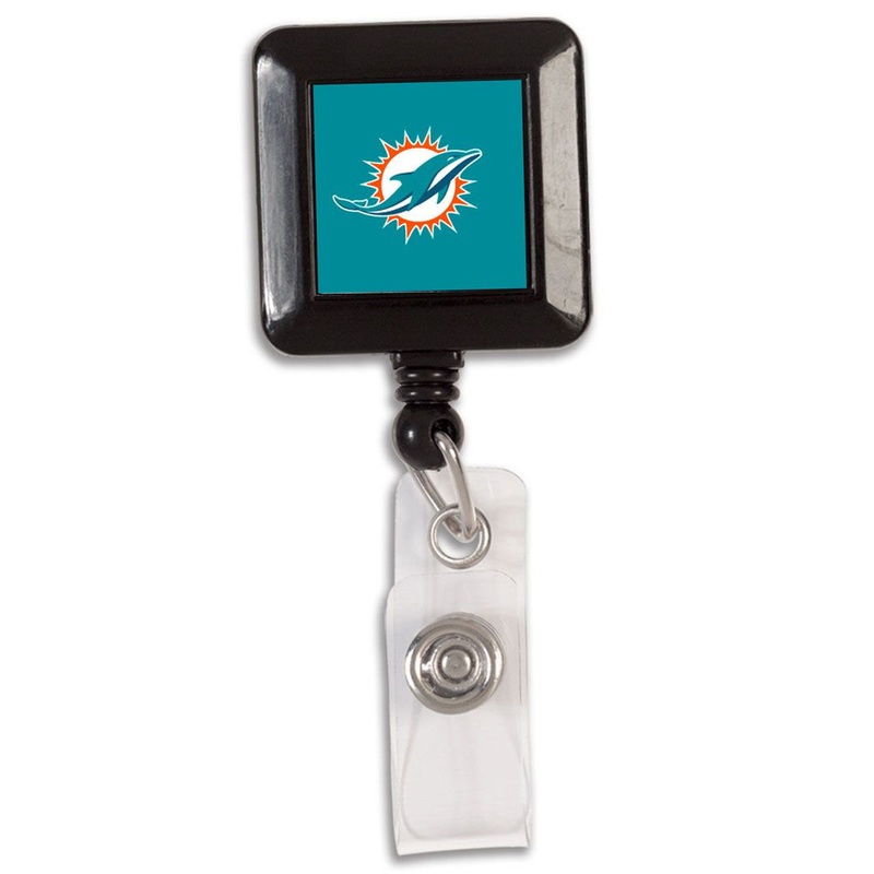 Wincraft Miami Dolphins Retractable Square Badge Holder