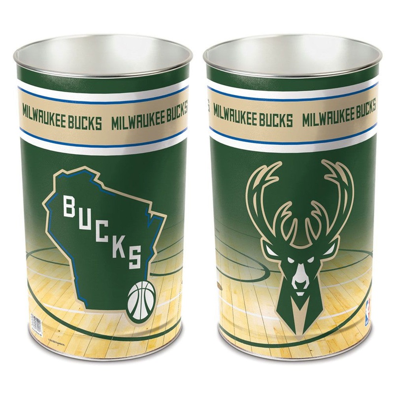 Wincraft Milwaukee Bucks 15 Inch Wastebasket – Special Order