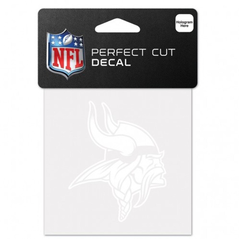 Wincraft Minnesota Vikings White Perfect Cut Decal 4×4