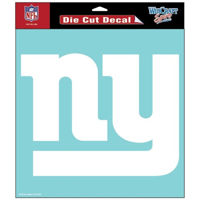 Wincraft New York Giants White Die Cut Decal 8×8