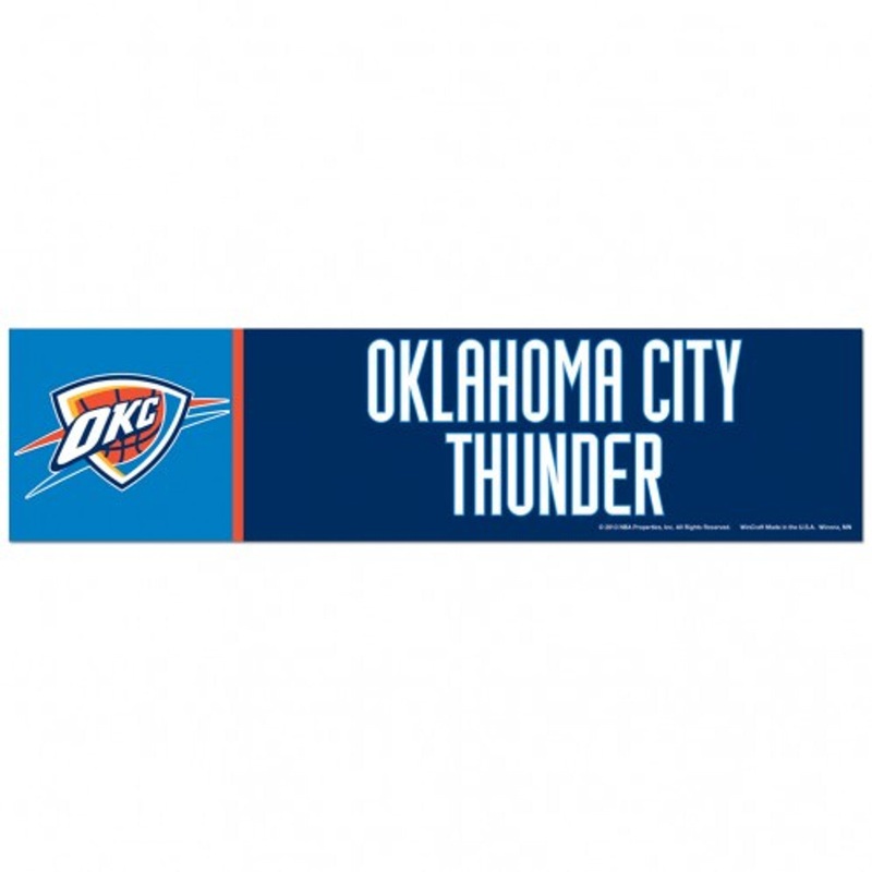 Wincraft Oklahoma City Thunder Bumper Strip Style Decal 3×12 – Special Order