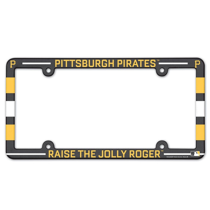 Wincraft Pittsburgh Pirates Plastic Full Color License Plate Frame – Special Order