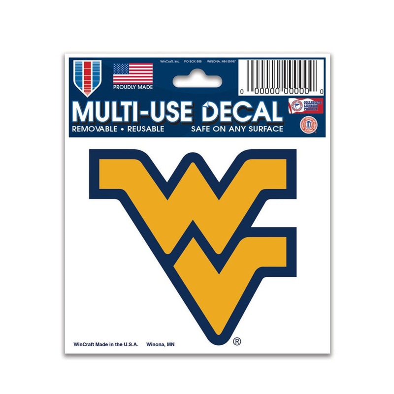 Wincraft West Virginia Mountaineers Color Multi Use Decal 3×4