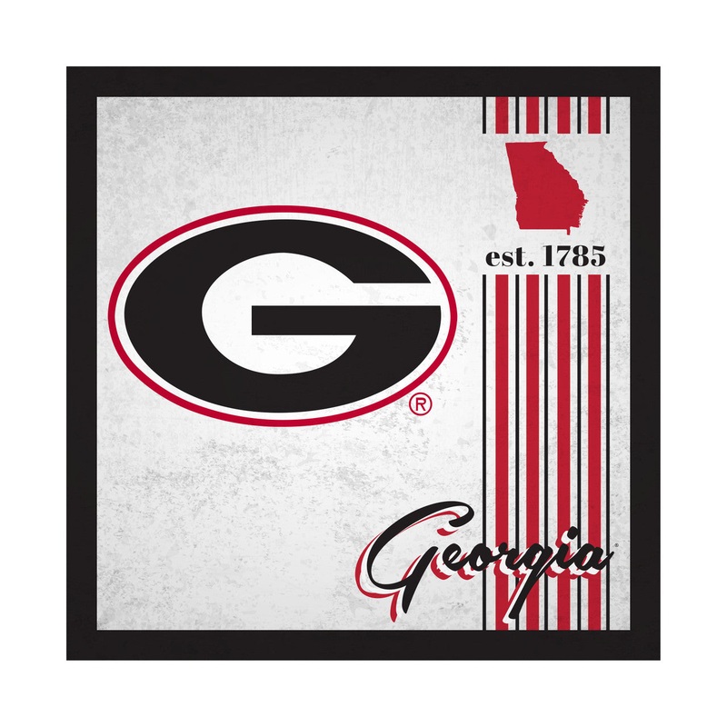 Fan Creations Georgia Bulldogs Album Design Wood Sign 10×10