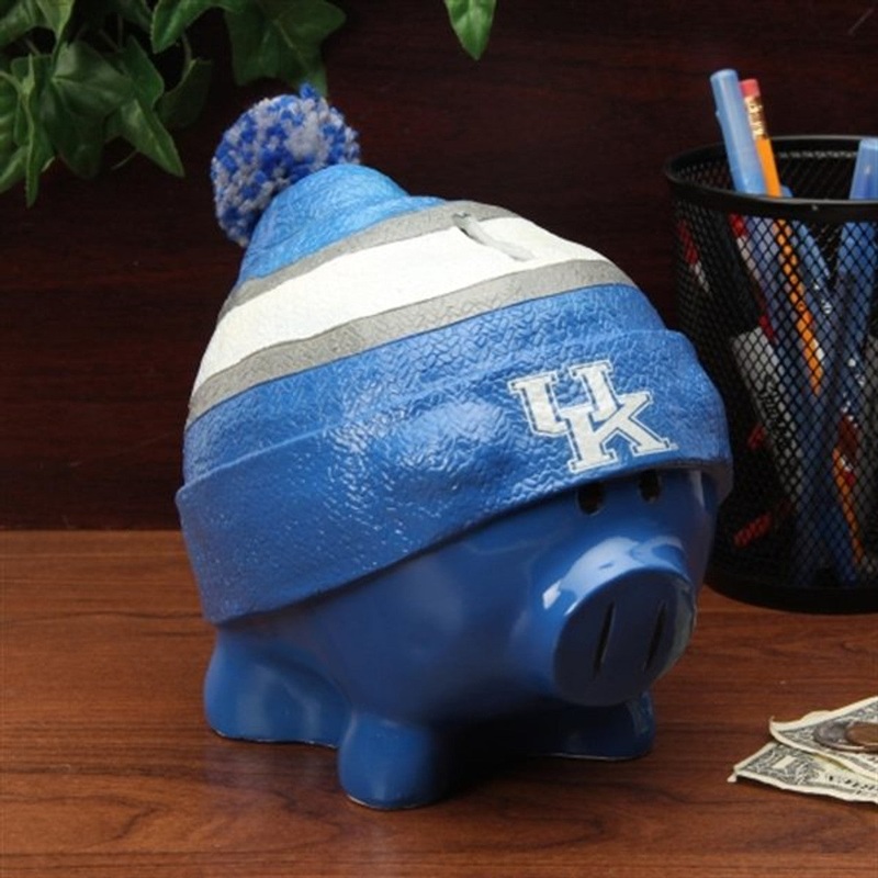 Forever Collectibles Kentucky Wildcats Large Piggy Bank With Hat