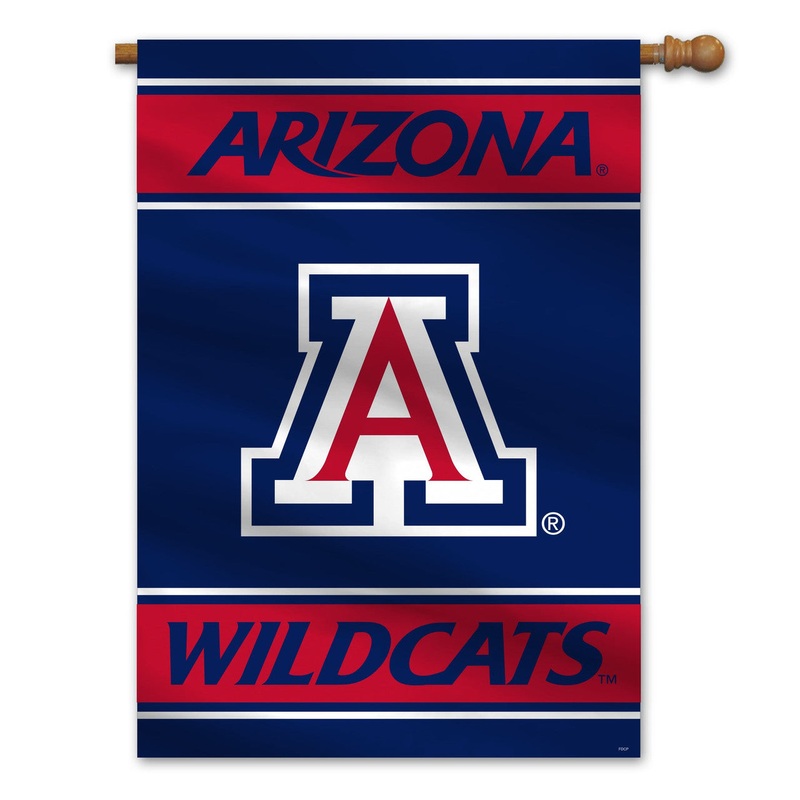 Fremont Die Arizona Wildcats 2 Sided House Flag Style Banner 28×40