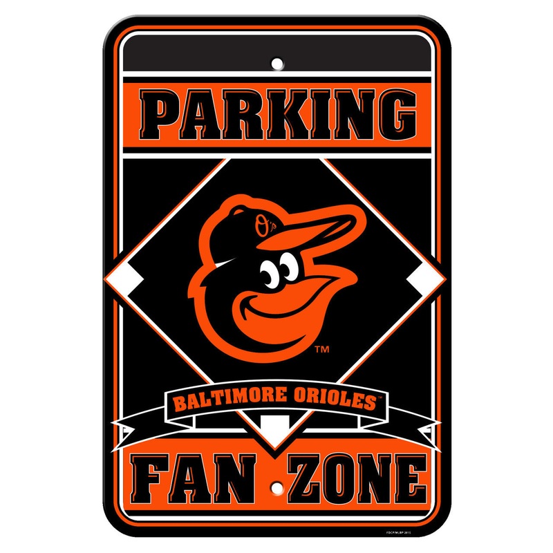 Fremont Die Baltimore Orioles Plastic Fan Zone Parking Sign 12×18
