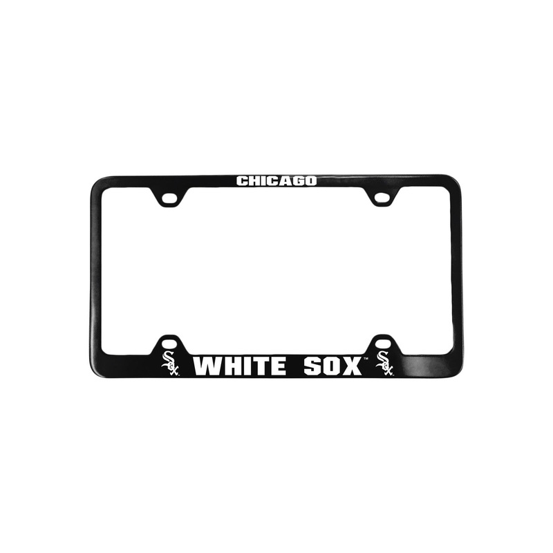 Fremont Die Chicago White Sox Black Laser Cut License Plate Frame