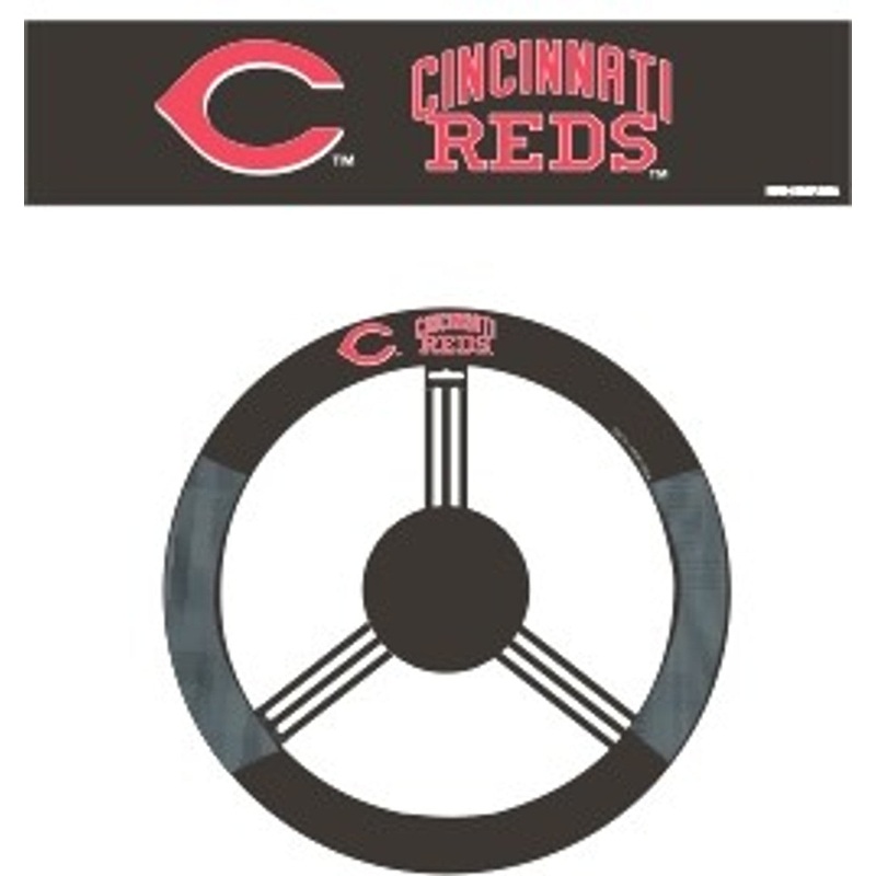 Fremont Die Cincinnati Reds Steering Mesh Style Wheel Cover