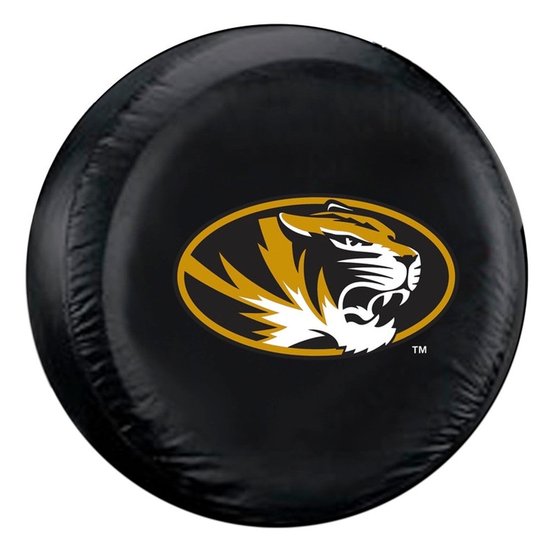 Fremont Die Missouri Tigers Black Standard Size Tire Cover