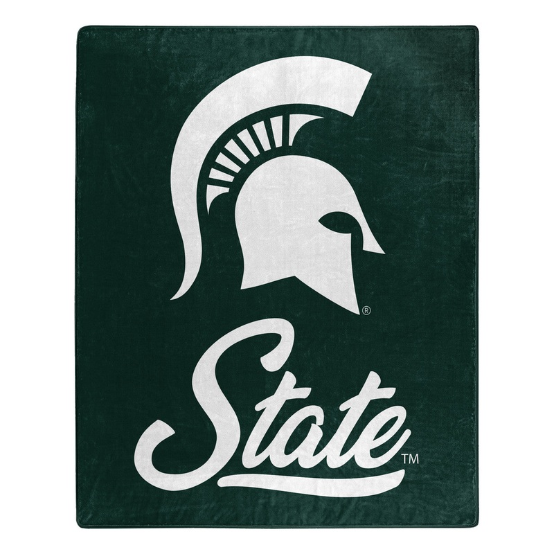 Northwest Company Michigan State Spartans Raschel Signature Design Blanket 50×60