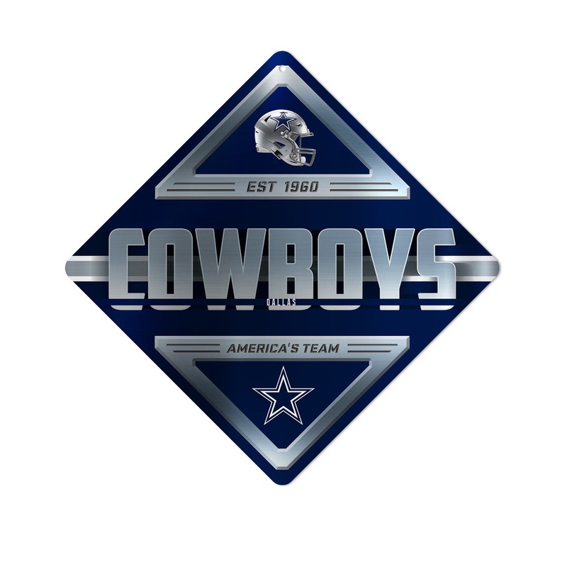 Rico Industries Dallas Cowboys Diamond Shape Metal Sign