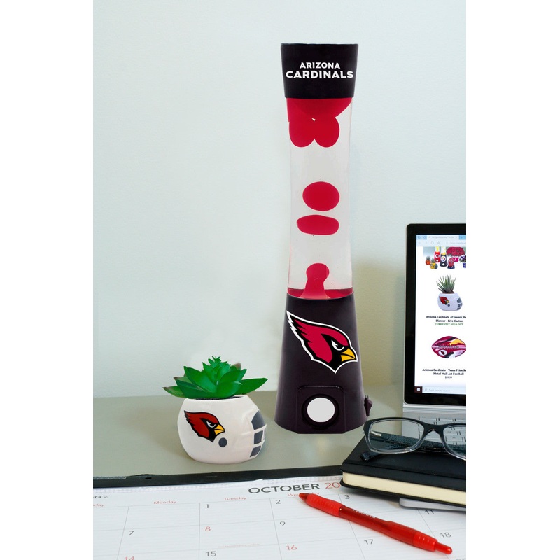 Sporticulture Arizona Cardinals Bluetooth Speaker Magma Lamp