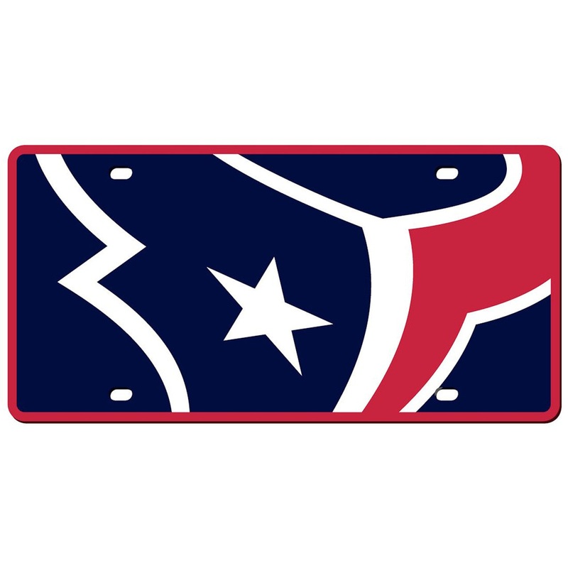 Stockdale Technologies Houston Texans Mega Acrylic Style License Plate